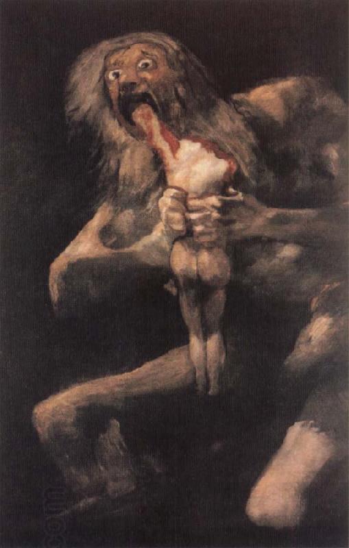 Francisco de goya y Lucientes Devouring One of his Children oil painting picture